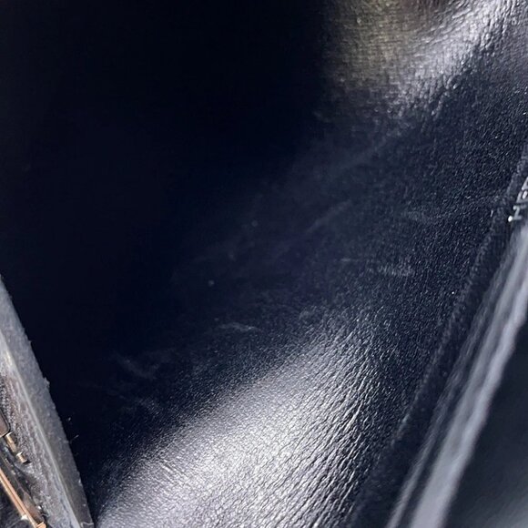 HERMES Bean compact Box Calf Leather Black - Picture 9 of 13